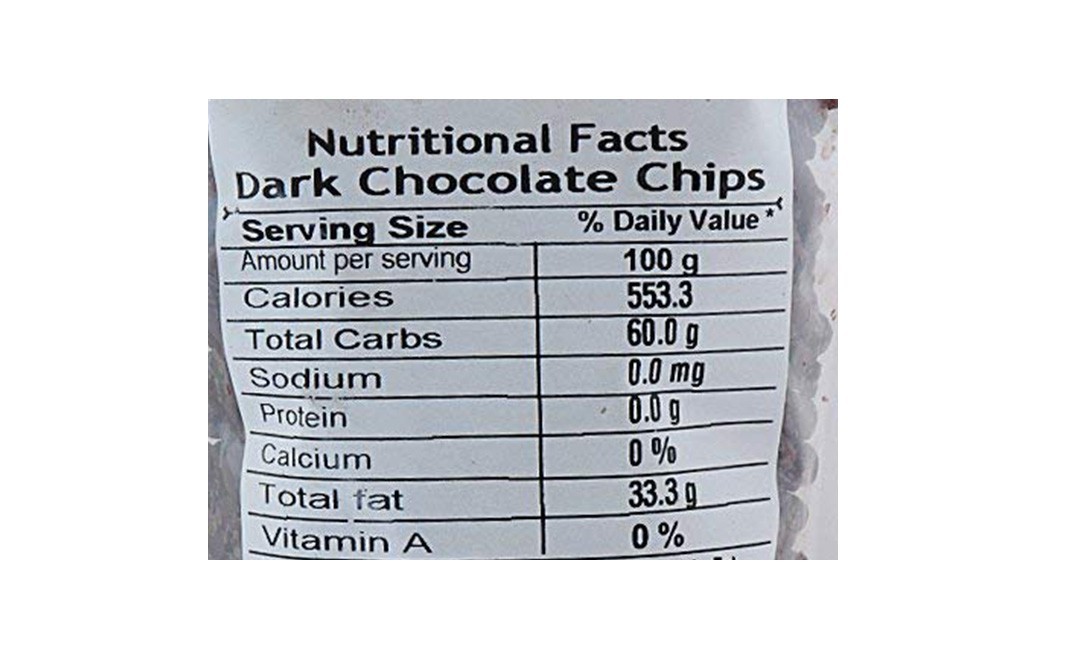 Leeve Dry fruits Dark Chocolate Chips    Pack  400 grams